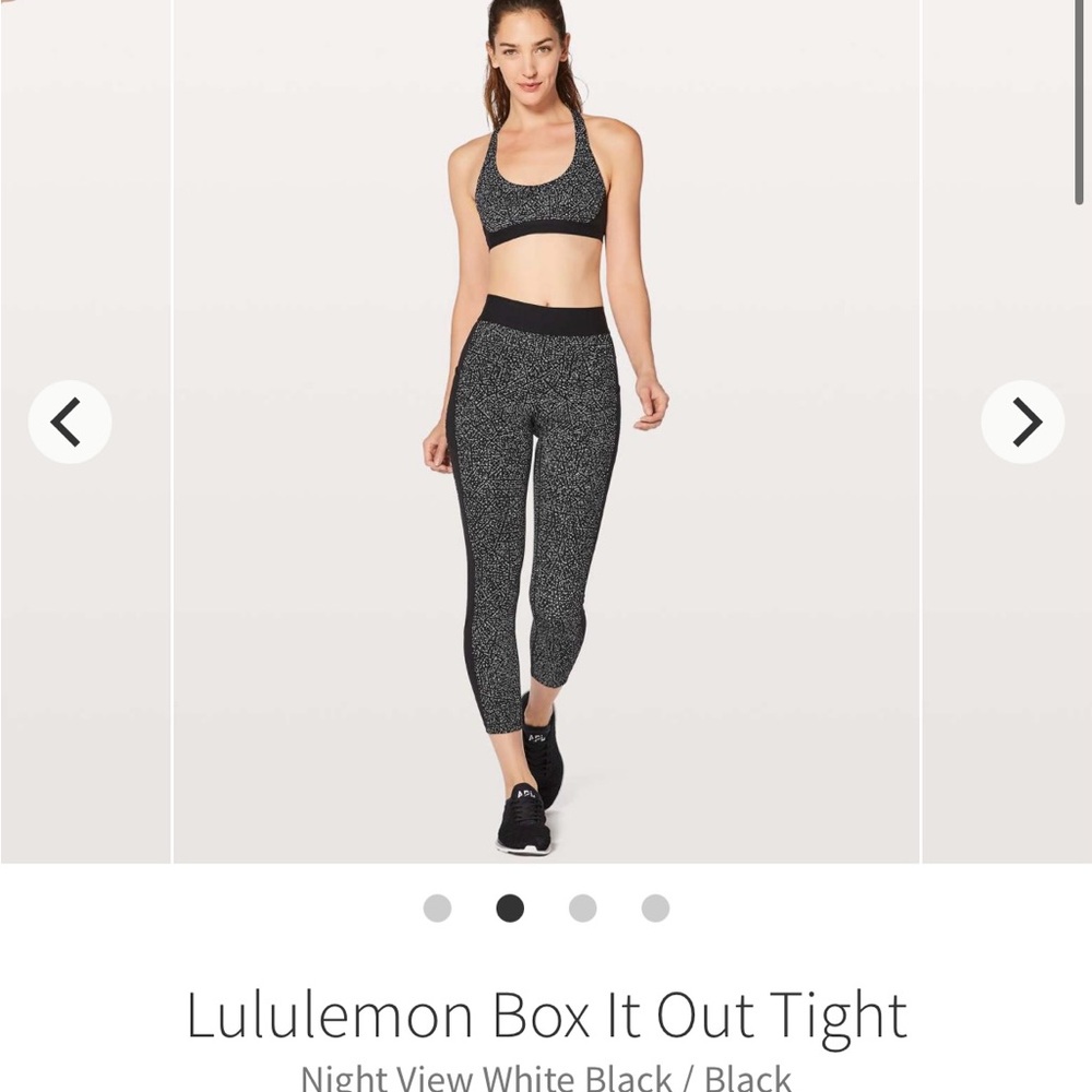 lululemon athletica Women's Black Box It Out Tight. Flawed
